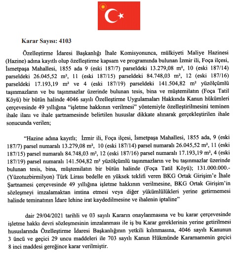 Özelleştirme İdaresi Başkanlığı İle Alakalı Cumhurbaşkanlığı Kararları Resmi Gazete'de Yayımlandı