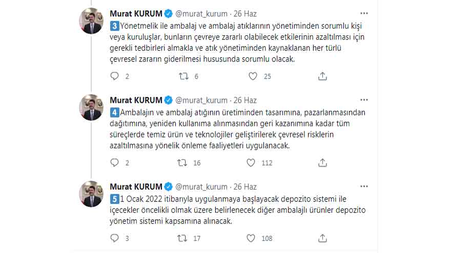 Bakan Kurum Duyurdu: Pet Şişeler, Metal, Cam, Plastik Ambalajlara Zorunlu Depozito Uygulaması O Tarihte Başlıyor!