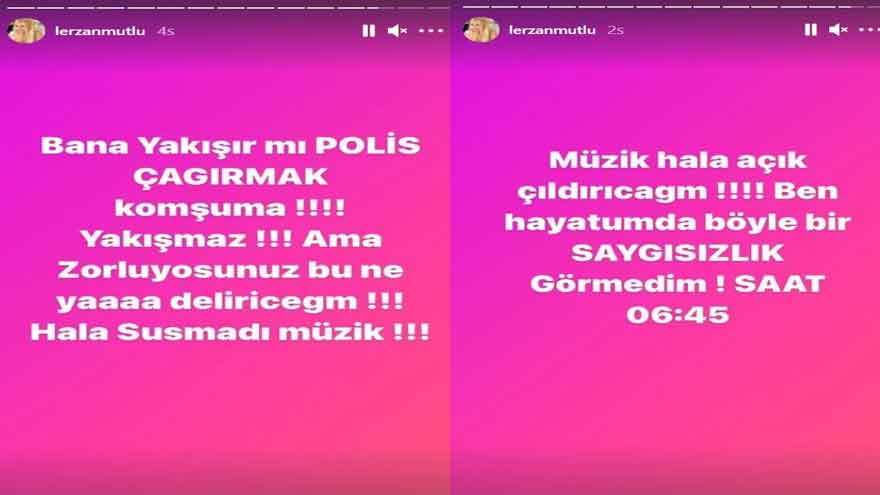 Komşu Olan İrem Derici ile Lerzan Mutlu Arasında Gürültü ve Yüksek Sesli Müzik Kavgası!