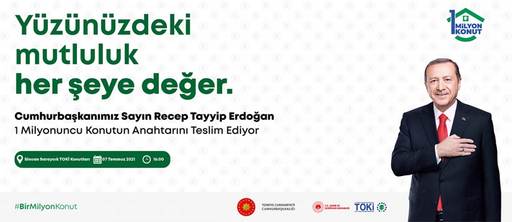 Cumhurbaşkanı Erdoğan 1 Milyonuncu TOKİ Konutunu Ne Zaman, Nerede, Saat Kaçta Teslim Edecek?