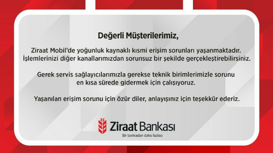 Ziraat Mobil Açılmıyor! Uygulama Çöktü Mü, Bankadan Resmi Açıklama Geldi