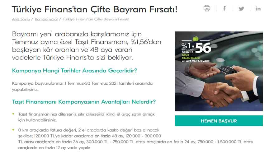 Çifte Bayram Müjdesi! Ayakları Yerden Kesecek Bayrama Özel Taşıt Kredisi Kampanyası