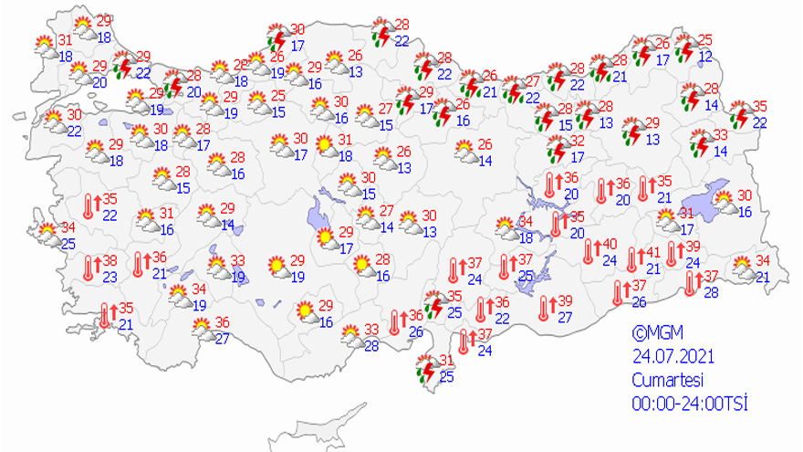 Meteoroloji İl İl Açıkladı! 22 İle Çok Kuvvetli Sağanak Yağış, Heyelan, Sel, Yıldırım, Fırtına