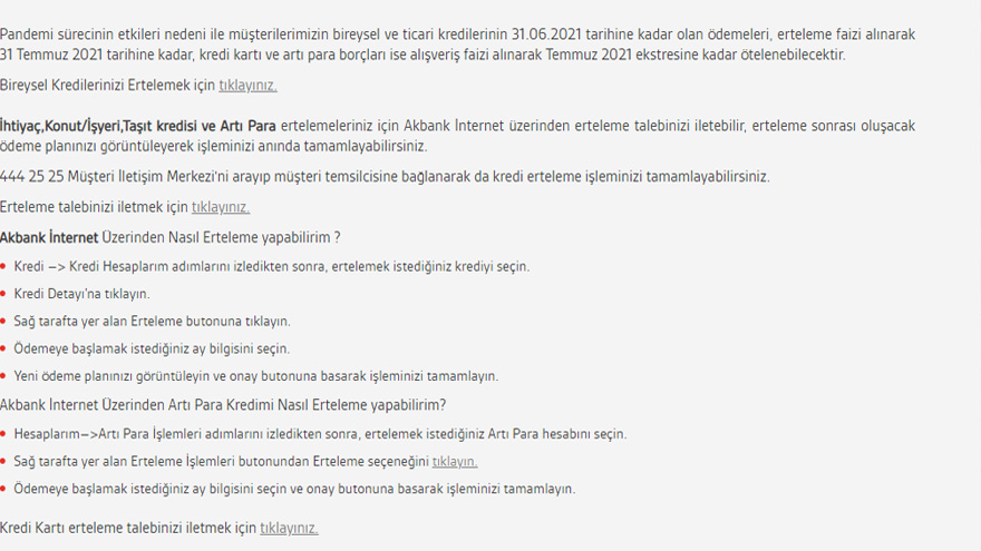 Akbank Kredi ve Kart Borcu Olanlar Dikkat! O Tarihe Kadar Başvuranlar Borçlarını Erteleyecek