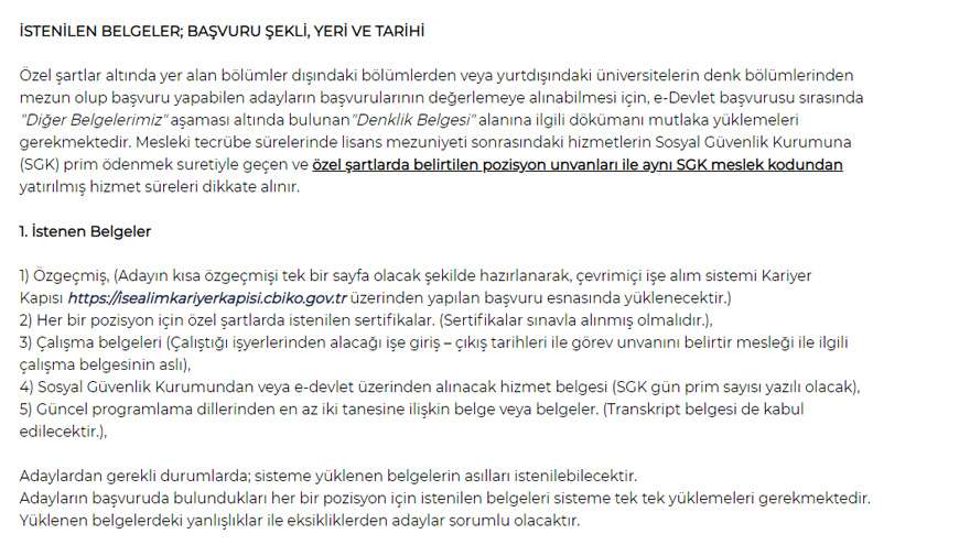 Memur Olmak İsteyenler Dikkat! Çevre ve Şehircilik Bakanlığı Sözleşmeli Personel Alım İlanı Yayımlandı