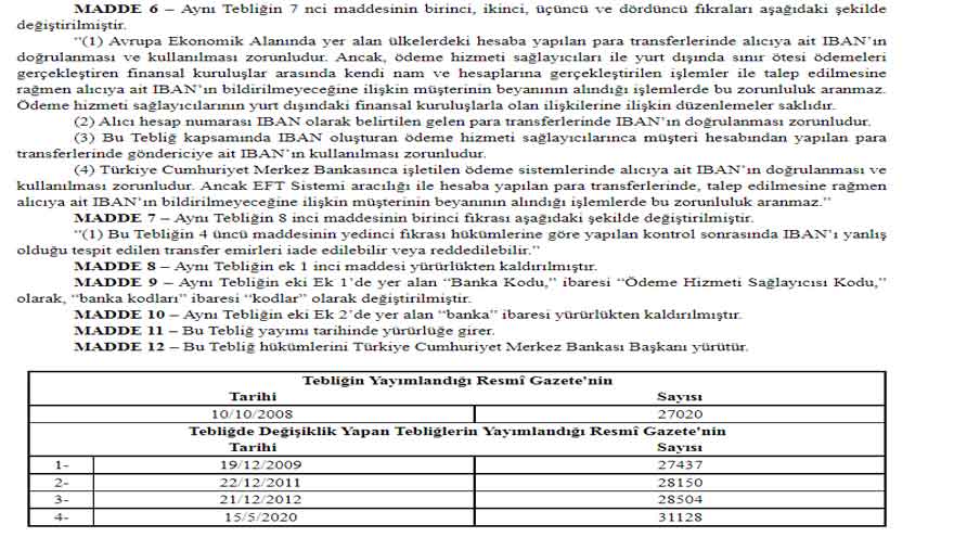 Banka Hesabı Olan Herkesi İlgilendiriyor! Merkez Bankası Resmi Gazete İle Duyurdu, Hesap Numaraları Değişti