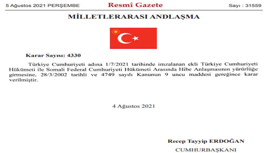 Resmi Gazete Bugün: Somali'ye 30 Milyon Dolar Yardım Doğru Mu, Hibe Ne Demek?