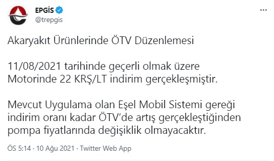 Akaryakıtta Fiyat İndirimi Açıklaması! Motorin İndirimi Pompaya Yansıyacak Mı?
