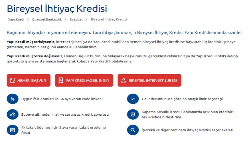 İlk 3 Ay Ödeme Yok! ING Bank, Finansbank, Akbank, Yapı Kredi, İş Bankası Ertelemeli İhtiyaç Kredisi Kampanyaları