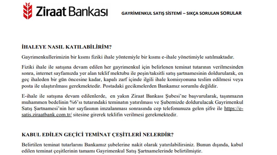 Ziraat Bankası Herkesi Ev Sahibi Yapacak! 2 Bin Lira Peşinat, Aylık 368 TL Taksitle Konut Satış İlanı Yayımlandı