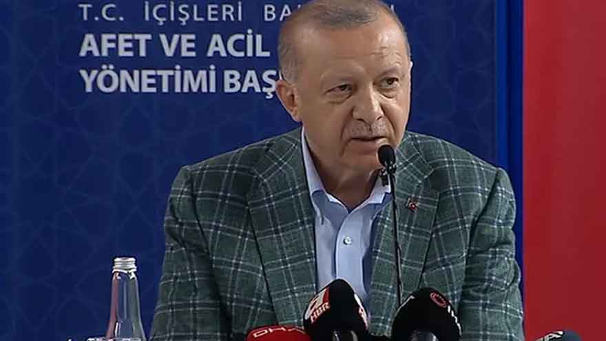 Cumhurbaşkanı Erdoğan Afet Bölgesinde! Kastamonu, Bartın ve Sinop Afet Bölgesi İlan Edildi