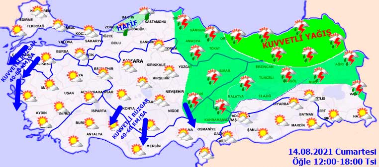 Yağışlar Karadeniz'in Dışına Çıkıyor! Meteorolojiden İl İl Uyarı Haritası