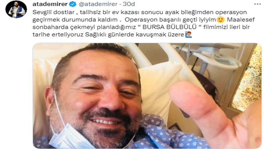 Evinde Kaza Geçiren Ata Demirer Hastanelik Oldu!