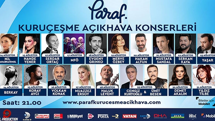 Kuruçeşme Açık Hava Konserleri Konser Takvimi! Bilet Fiyatları Ne Kadar, Konser Alanı Nerede?