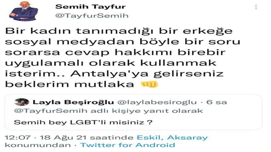 Twitterda Bir Kadına Ettiği Hakaret İle Gündeme Gelen Semih Tayfur Kimdir?