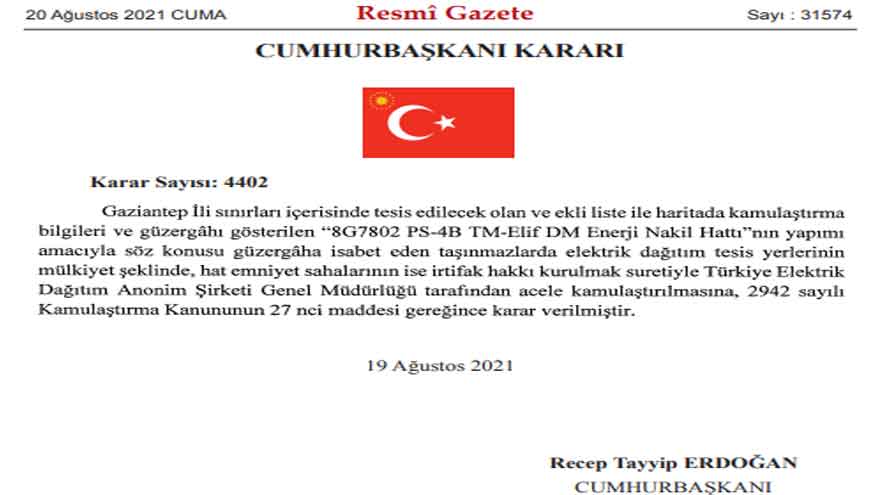 Bu İllerde Evi, Arsası Olanlar Dikkat! Cumhurbaşkanı İmzaladı, Enerji Projeleri İçin Acele Kamulaştırma Kararı Çıktı