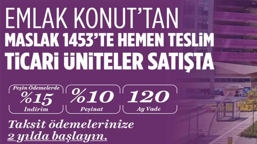 Ağaoğlu Maslak 1453 Ticari Üniteler Satışta! Satılık Dükkanlar İçin Ödemeler 2. Yılda Başlayacak