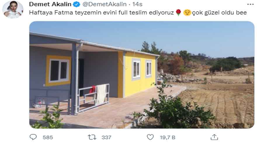 Demet Akalın Fatma Teyzenin Evinin Son Halini Paylaştı!