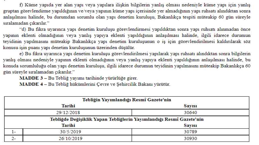 Yapı Denetim Elektronik Dağıtım Havuz Sistemi Tebliği Değişikliği Resmi Gazete ile Yayımlandı!