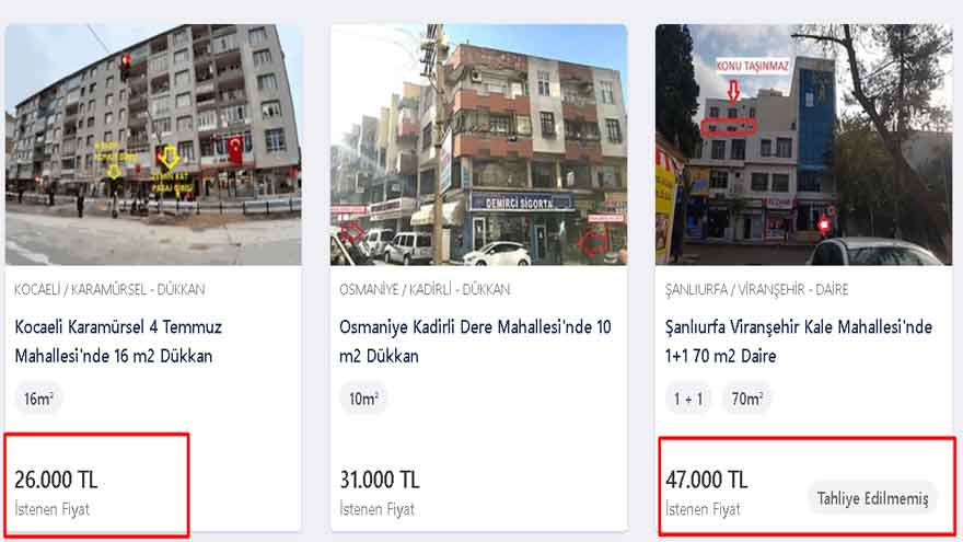 Garanti Bankası Yüzde 51 Daha Ucuza Satıyor! 13 Bin Liraya Depo, 26 Bin Liraya Dükkan, 47 Bin Liraya Konut