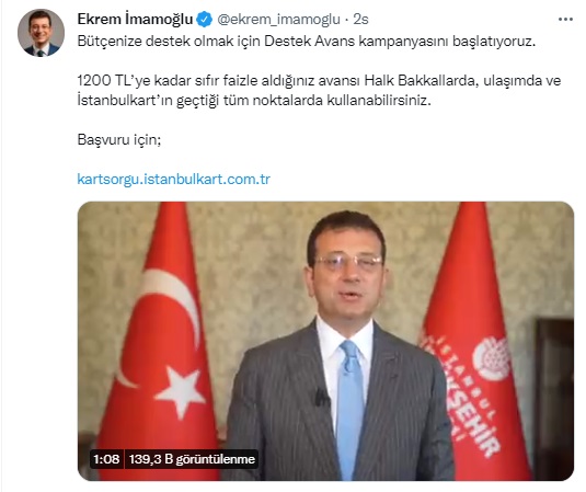 İhtiyacı Olanlara 600 TL Ve 1.200 TL Faizsiz, Masrafsız Nakit Avans! İBB Destek Avans Başvurusu Nasıl Yapılır?