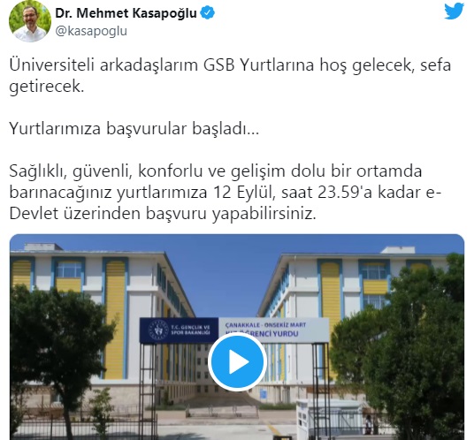 GSB Yurtlarına Başvurular Başladı! 2021 KYK E-Devlet Yurt Başvurusu Nasıl Yapılır, Yurt Ücretleri Kaç TL'dir?