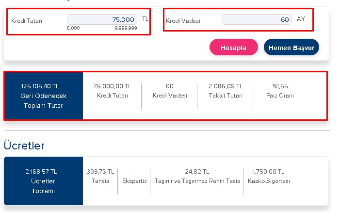 Günde 70 Liraya İş Bankası'ndan 75.000 TL Araba Kredisi