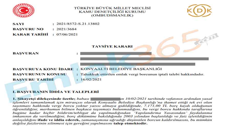 Tek Evi Olanlara Emlak Vergisi Müjdesi! Geriye Dönük 5 Senelik 7 Bin Lira Para İadesi Yapılacak