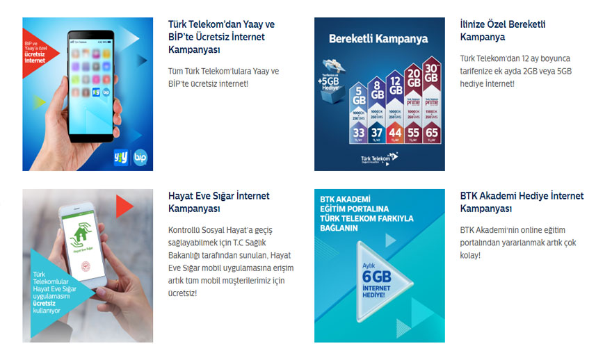 Okullar Açıldı, Bedava İnternet Kampanyaları Başladı! Turkcell, Vodafone, Türk Telekom Hediye İnternet Yağmuru