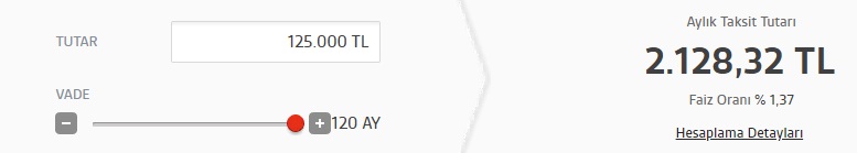 Aylık Ödeme Yapılmayan Konut Kredisi Kampanyası! Akbank 125 Bin TL Kredi Maliyet Hesaplaması