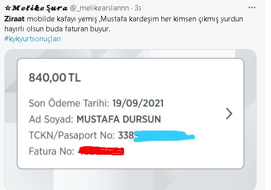 Ziraat Bankası Farklı Hesap Hatası! Başkasının KYK Borcu Gözüküyor