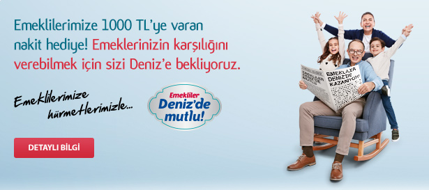 Denizbank'tan Emekliler İçin Sürpriz Kampanya! Konut, Taşıt Ve İhtiyaç Kredilerinde Faiz İndirimi!
