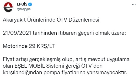 Dolar Kuru Fırladı, Petrol Fiyatları Uçuşa Geçti! EPGİS Motorin Zammını Resmen Açıkladı!
