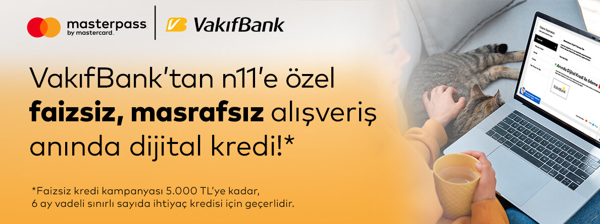 Vakıfbank'tan n11 Alışverişlerinde Sıfır Faizle Anında Kredi Hizmeti