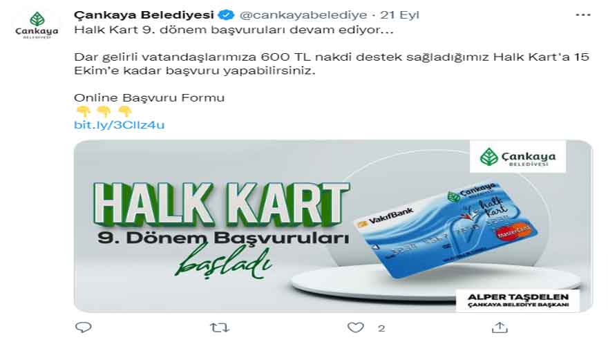 9. Dönem Başvuruları Başladı! Vakıfbank Üzerinden Ankara'da İhtiyaç Sahiplerine 600 TL Sosyal Yardım Destek Ödemesi