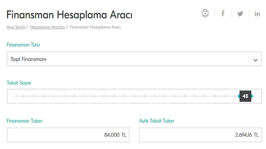 Türkiye Finans'tan Günde 89 TL'ye 84.000 TL Taşıt Kredisi