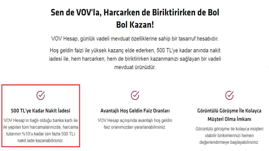 Türkiye'de Bir İlk! 32 Günlük Vadeli Mevduat Hesabı Açanlara 500 TL Nakit Para İadesi
