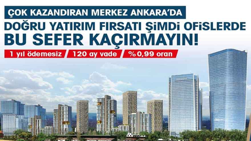 Emlak Konut Ankara Projeleri! 1 Yıl Ödemesiz Yüzde 0.99 Faiz Oranı İle Ev Sahibi Olma İmkanı