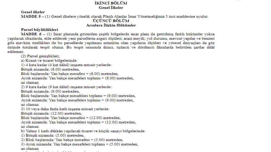 Resmi Gazete İle Yayımlandı: Sakarya Büyükşehir Belediyesi Yeni İmar Yönetmeliği!