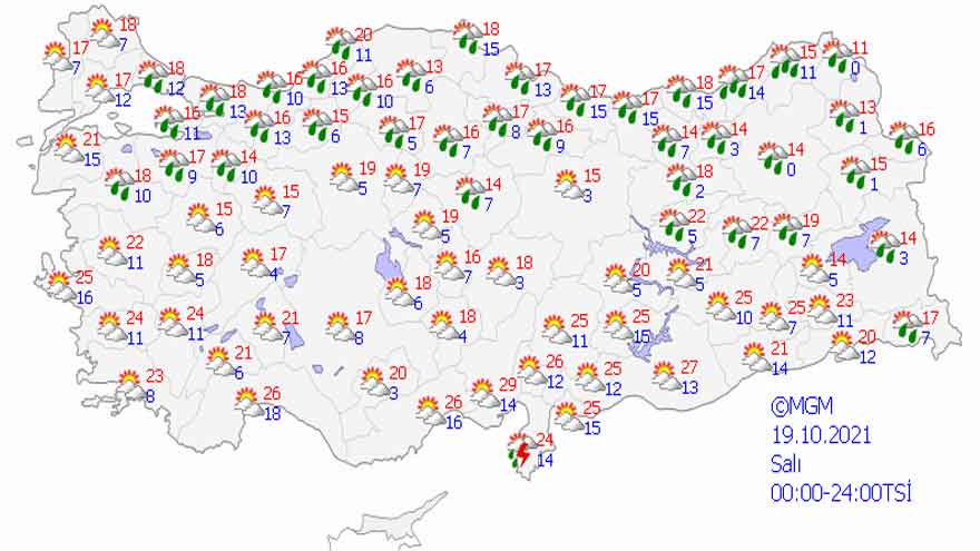 Meteorolojiden 41 İle Uyarı!  4 Günlük Hava Durumu Tahmini İle Sağanak Yağış Uyarısı Hangi İllerde?