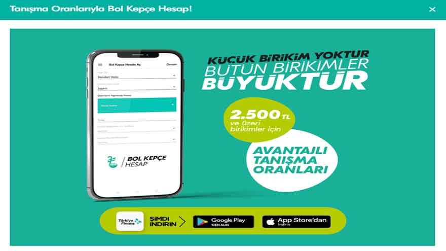 Türkiye Finans Mevduat Sahiplerine Yüksek Faizsiz Kazanç! Bol Kepçe Hesabı ile Az Çok Demeden Birikimleriniz Değerlensin