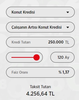 Ziraat Bankası, Vakıfbank Ve Halkbank'ta 250 Bin TL Konut Kredisinin Aylık Taksiti Kaç TL?