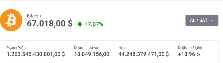 Bitcoin Füze Gibi Fırladı, Tarihi Rekor Kırdı! Bitcoin Neden Yükseldi, Fiyat Artışının Sebebi Ne?