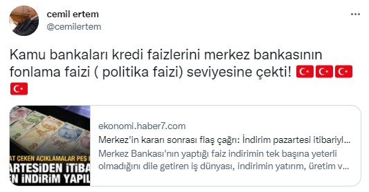 Kamu Bankaları Konut, Taşıt, İhtiyaç Kredi Faiz İndirimi Gelişmesi! Cumhurbaşkanı Başdanışmanı Açıklama Yaptı!