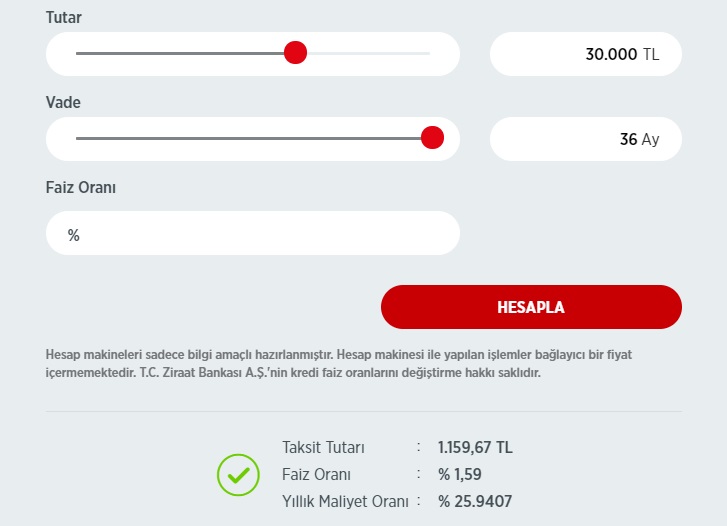 Düşük Faizli Kredi Kampanyaları! İş Bankası, Ziraat, Finansbank, TEB 30 Bin TL İhtiyaç Kredisi Taksit Hesaplamaları
