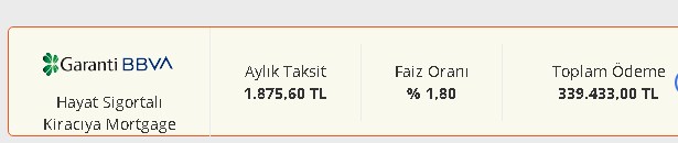100.000 TL Konut Kredisini 120 Ay Değil 180 Ay Vadede Ödeyin