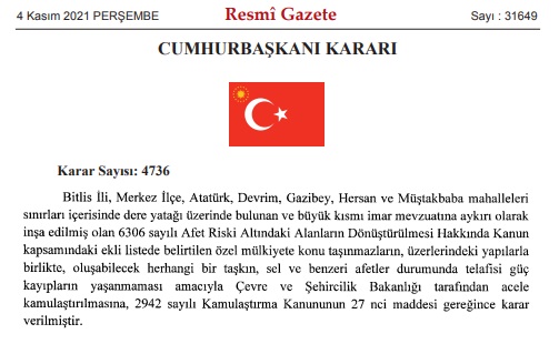 Bu 4 İldeki Arsa, Arazi Sahipleri Dikkat! Cumhurbaşkanı İmzasıyla Acele Kamulaştırma Kararları Resmi Gazetede Yayınlandı