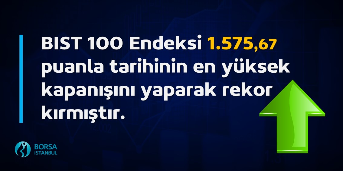 Borsa İstanbul'da Tarihi Gün! BIST 100 Endeksi'nde Tüm Zamanların En Yüksek Seviyesine Ulaşıldı!