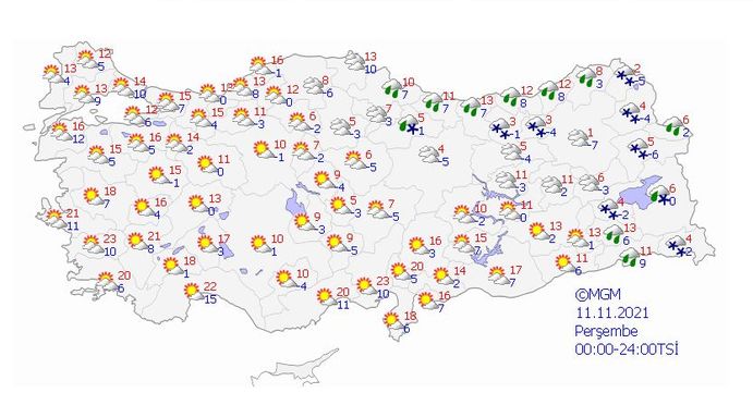 Pastırma Yazı Bitiyor, Kar Soğukları Geliyor! Çarşamba Günü Kar Alarmı Verilen 12 Şehir Hangisi?