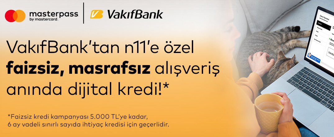 11.11 Alışverişlerine 0 Sıfır Faizli Kredi! Vakıfbank Veriyor 6 Ay Vade Sağlıyor